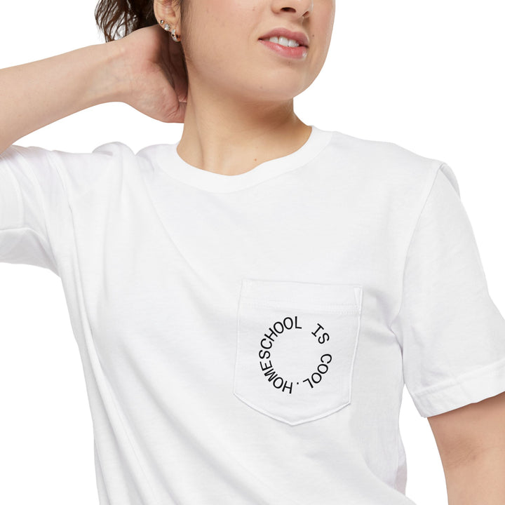 Unisex Pocket T-Shirt | Homeschool is Cool - Casual Tee, Homeschool Gift, Everyday Wear, Comfortable Style